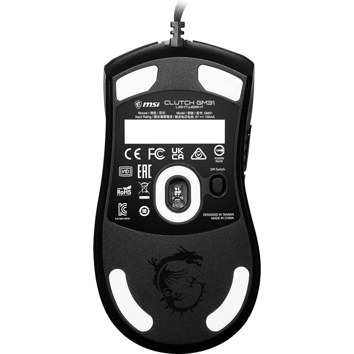 MSI CLUTCH GM31 LIGHTWEIGHT 12000 DPI Gaming Mouse MSI CLUTCH GM31 LIGHTWEIGHT 12000 DPI Gaming Mouse